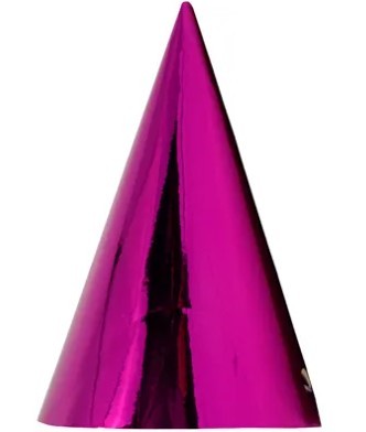 1501-5130 Колпаки блестящие ярко-розовые, 6 штук 1501-5130 Колпаки блестящие ярко-розовые, 6 штук