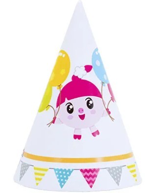 1501-4989 Колпачки Малышарики Флажки, 6 штук 1501-4989 Колпачки Малышарики Флажки, 6 штук