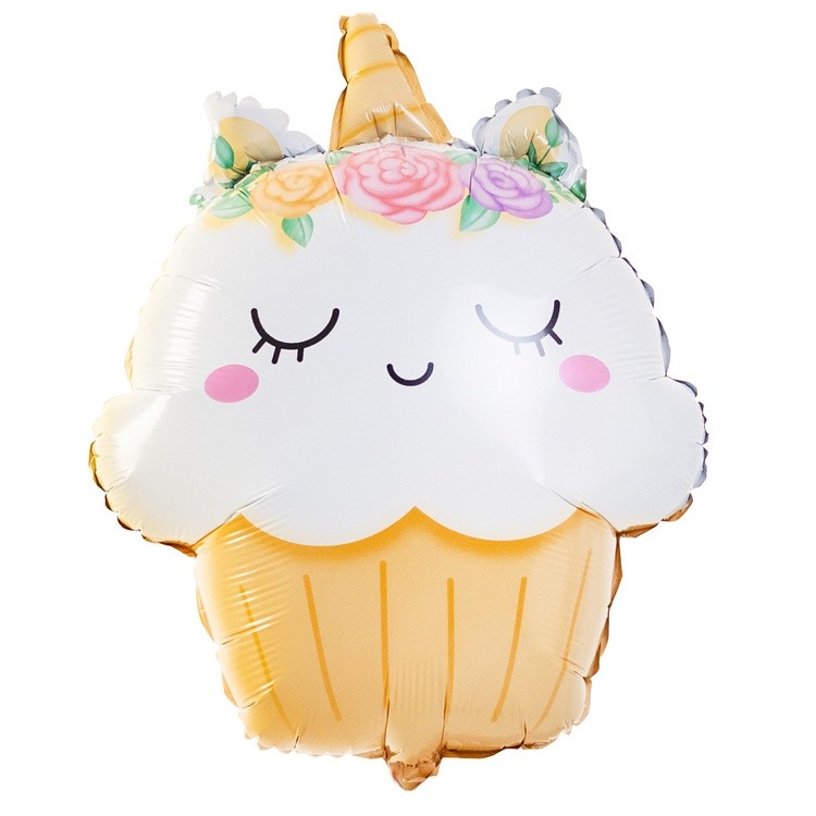 1207-5948 К Фигура "Кекс Единорог" 26/66см шар фольга