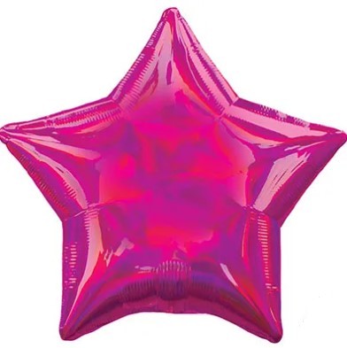 1205-0135 Шарик ЗВЕЗДА 45см Magent