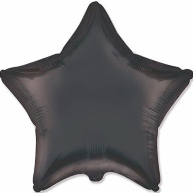 1204-1513 Шар звезда 45см Сатин Black