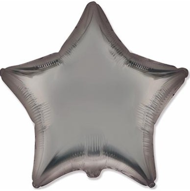 1204-1512 Шар звезда 45см Сатин Steel Grey