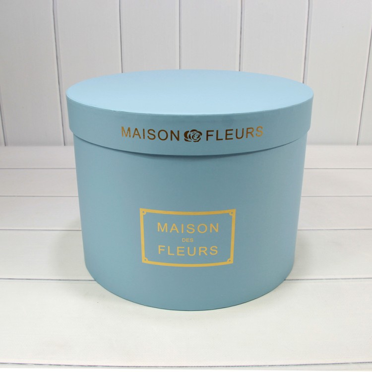 7215006/1394 Коробки Круглые Набор 1/5 32*24,5 "Maison des Fleurs" Голубой 1/4