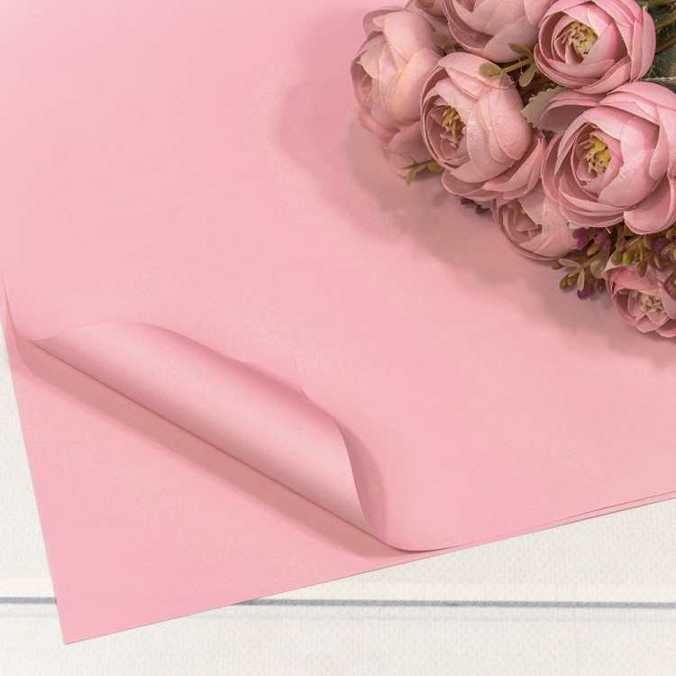 1698/510 Плёнка в листах 60*60 (20 шт.) матовая "Корейская" 55мкм Розовый-510 1/60 