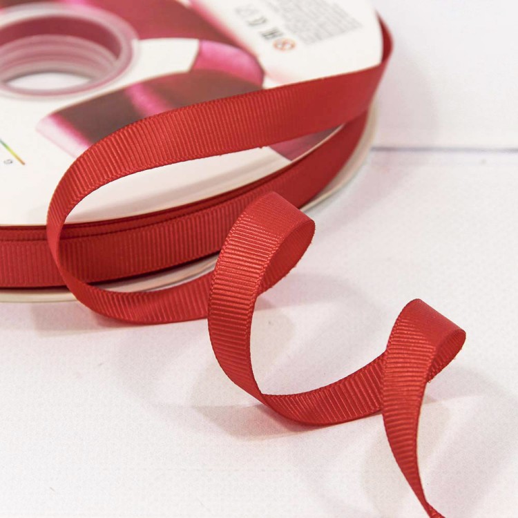 597-12/26 Лента Репсовая 1,2см*100ярд Красный 1/21 1/84