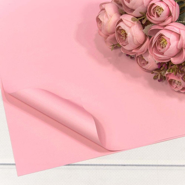 1698/182	Плёнка в листах 60*60 (20 шт.) матовая "Корейская" 55мкм Розовый-182 1/60