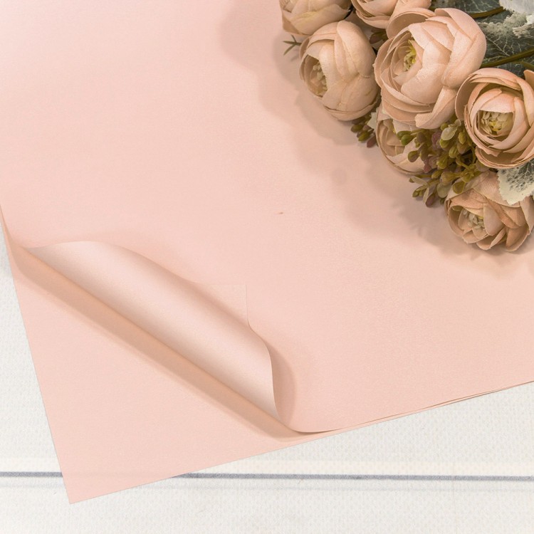 1698/698 Плёнка в листах 60*60 (20 шт.) матовая "Корейская" 55мкм Розовый-698 1/60