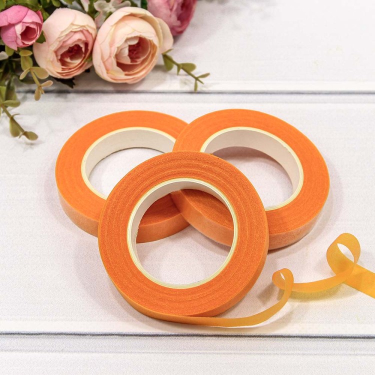 2603/9 Тейп-лента для цветов 1,2 см*25 ярд Оранжевый 1/12 1/360