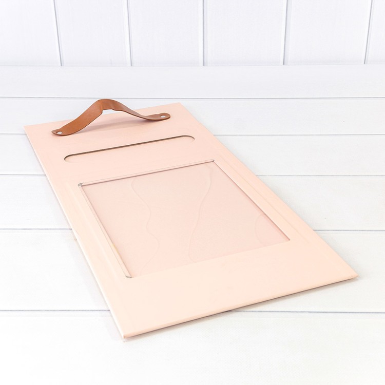 720830/2	Коробка Прямоугольная 25*9,5*33 складная на магнитах Персиковый 1/30		