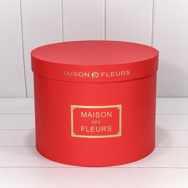 7215006/074 Коробки Круглые Набор 1/5 32*24,5 "Maison des Fleurs" Красный 1/4
