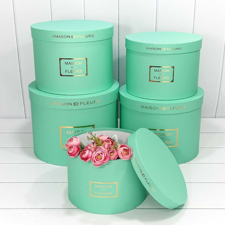 7215006/1533 Коробки Круглые Набор 1/5 32*24,5 "Maison des Fleurs" Тиффани 1/4