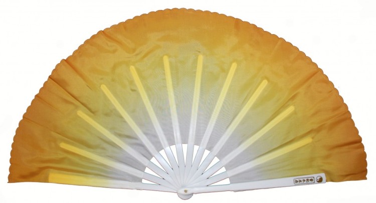 VR10-21 Веер для танцев желтый 82 см 1/2 