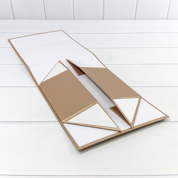 721157/0107 Коробка Прямоугольная 23,2*18,2*10,3 складная на магнитах Бронзовый 1/60