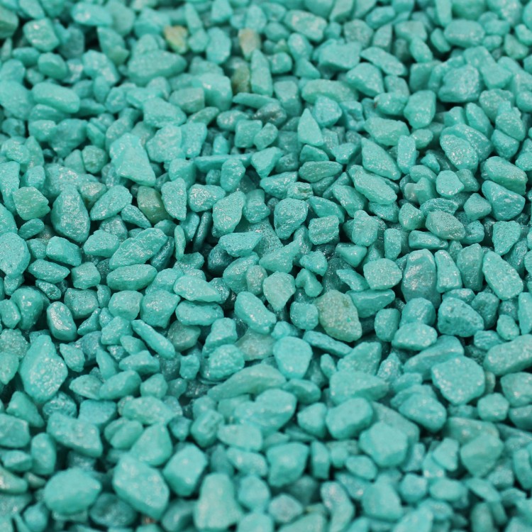 302137150302 Грунт цветной мелкий. Бирюзовый (фракция 2-4 мм) вес: 1500г объем: 1000мл