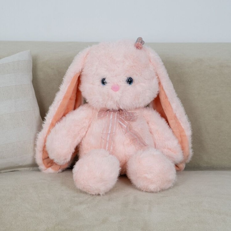 JX803028801P Мягкая игрушка Зайка размер 30см Розовый